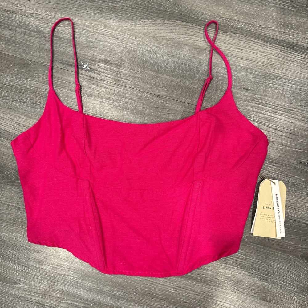 Vibrant Red Crop Top